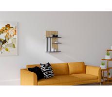 Fali polc NEZMA 60x40 cm bézs/antracit