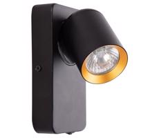 Fali spotlámpa ANDY 1xGU10/8W/230V fekete/arany