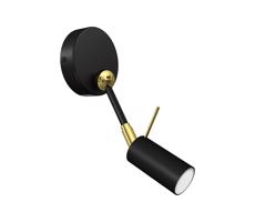 Fali spotlámpa IRIS 1xGU10/MR11/40W/230V fekete/arany