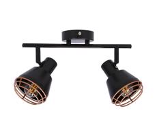 Fali spotlámpa NERIA 2xE14/40W/230V fekete/réz