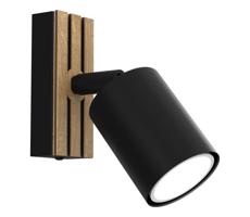 Fali spotlámpa TERRA 1xGU10/8W/230V fekete/tölgy