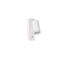 Fali spotlámpa USB töltővel 1xGU10/35W/230V fehér