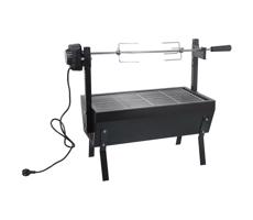 Faszenes grillsütő motorral 4W/230V fekete