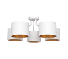 Felületre szerelhető csillár ALBA 5xE27/15W/230V fehér/arany