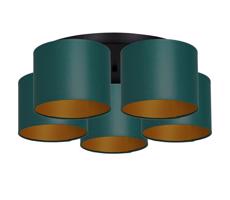 Felületre szerelhető csillár ARDEN 5xE27/60W/230V zöld/arany