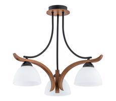 Felületre szerelhető csillár  BAFIA 3xE27/15W/230V barna