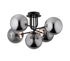 Felületre szerelhető csillár  BOSS 5xE14/10W/230V fekete