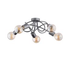 Felületre szerelhető csillár BOSTON 5xE27/15W/230V szürke