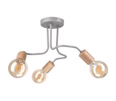 Felületre szerelhető csillár CONOR 3xE27/60W/230V tölgy/szürke