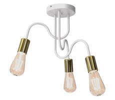 Felületre szerelhető csillár DOW 3xE27/60W/230V fehér/arany
