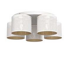 Felületre szerelhető csillár LOFT SHADE 5xE27/60W/230V fehér/arany