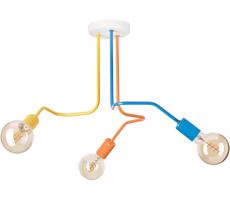 Felületre szerelhető csillár  MATYLDA 3xE27/60W/230V színes