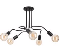 Felületre szerelhető csillár  MATYLDA 5xE27/60W/230V fekete