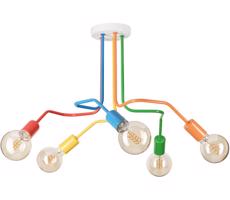 Felületre szerelhető csillár  MATYLDA 5xE27/60W/230V színes