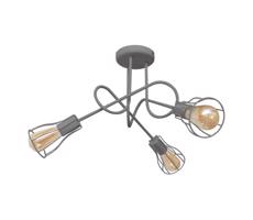 Felületre szerelhető csillár OXFORD 3xE27/15W/230V szürke