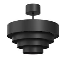 Felületre szerelhető csillár RINGS 1xE27/15W/230V fekete