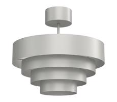 Felületre szerelhető csillár  RINGS 1xE27/15W/230V króm