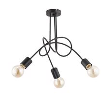 Felületre szerelhető csillár  TANGO 3xE27/15W/230V fekete