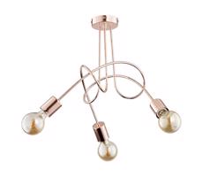 Felületre szerelhető csillár  TANGO 3xE27/15W/230V réz