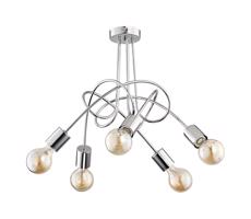 Felületre szerelhető csillár  TANGO 5xE27/15W/230V króm