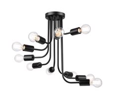 Felületre szerelhető csillár  TRINITY 10xE27/15W/230V fekete