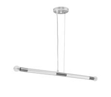 Függőlámpa BASTONE WHITE 2xE14/40W/230V fehér/fényezett króm