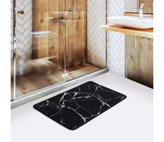 Fürdőszoba szőnyeg MARBLE 40x60 cm fekete
