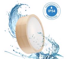 Fürdőszobai mennyezeti lámpa NATURAL 2xE27/15W/230V IP54 fenyő ø 27 cm