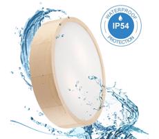 Fürdőszobai mennyezeti lámpa NATURAL 3xE27/15W/230V IP54 fenyő ø 37 cm