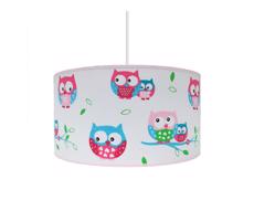 Gyerek csillár OWLS 1xE27/60W/230V fehér