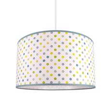 Gyerek csillár zsinóron DOTS GREEN 1xE27/60W/230V