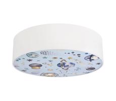 Gyerek mennyezeti lámpa KIDDY 2xE27/40W/230V fehér/kék