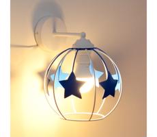 Gyermek fali lámpa STARS 1xE27/15W/230V kék/fehér