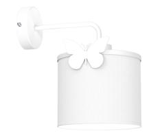 Gyermek fali lámpa SWEET 1xE27/15W/230V fehér/pillangó