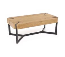 Halmar Kávésasztal LAVIDA 43x110 cm arany tölgy/fekete