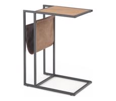 Halmar Kisasztal COMPACT 65x47 cm fekete/barna