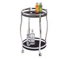 Halmar Mobil bárasztal BAR 71x42 cm króm/fekete