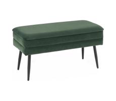 Halmar Steppelt pad tárolóhellyel VELVA 37x78 cm zöld/fekete