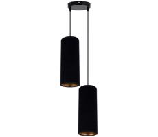 HEXE Csillár zsinóron AVALO 2xE27/60W/230V á. 20 cm fekete