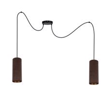 HEXE Csillár zsinóron AVALO 2xE27/60W/230V pók barna/réz