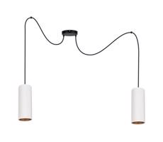 HEXE Csillár zsinóron AVALO 2xE27/60W/230V pók fehér/réz