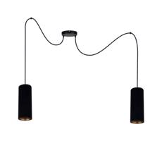 HEXE Csillár zsinóron AVALO 2xE27/60W/230V pók fekete