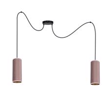 HEXE Csillár zsinóron AVALO 2xE27/60W/230V pók rózsaszín/réz