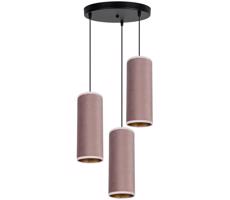 HEXE Csillár zsinóron AVALO 3xE27/60W/230V á. 35 cm rózsaszín