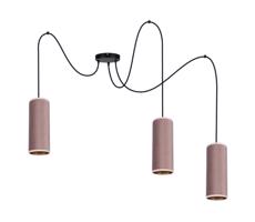 HEXE Csillár zsinóron AVALO 3xE27/60W/230V pók rózsaszín/réz