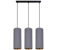 HEXE Csillár zsinóron AVALO 3xE27/60W/230V szürke