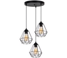 HEXE Csillár zsinóron DIAMENT 3xE27/60W/230V