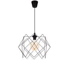 HEXE Csillár zsinóron GALL 1xE27/60W/230V fekete
