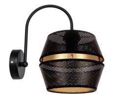 HEXE Fali lámpa PARIS 1xE27/60W/230V fekete/arany