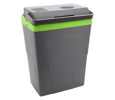 Hordozható autós hűtődoboz 22 l 55W/12V/230V szürke/zöld